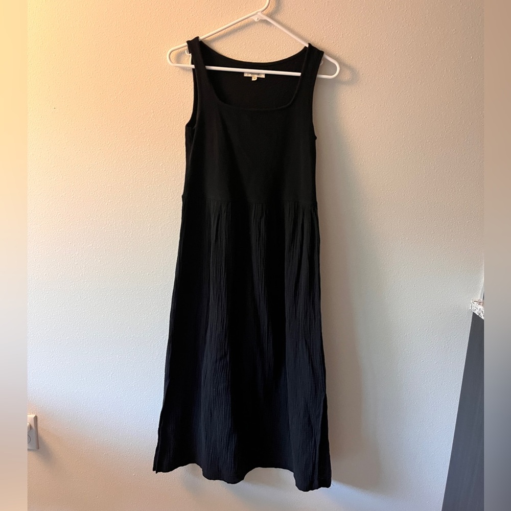 Madewell Black Gauze Dress